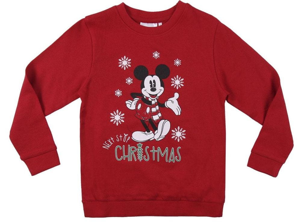 Disney chlapecká mikina Mickey Mouse 2200008169 128 červená