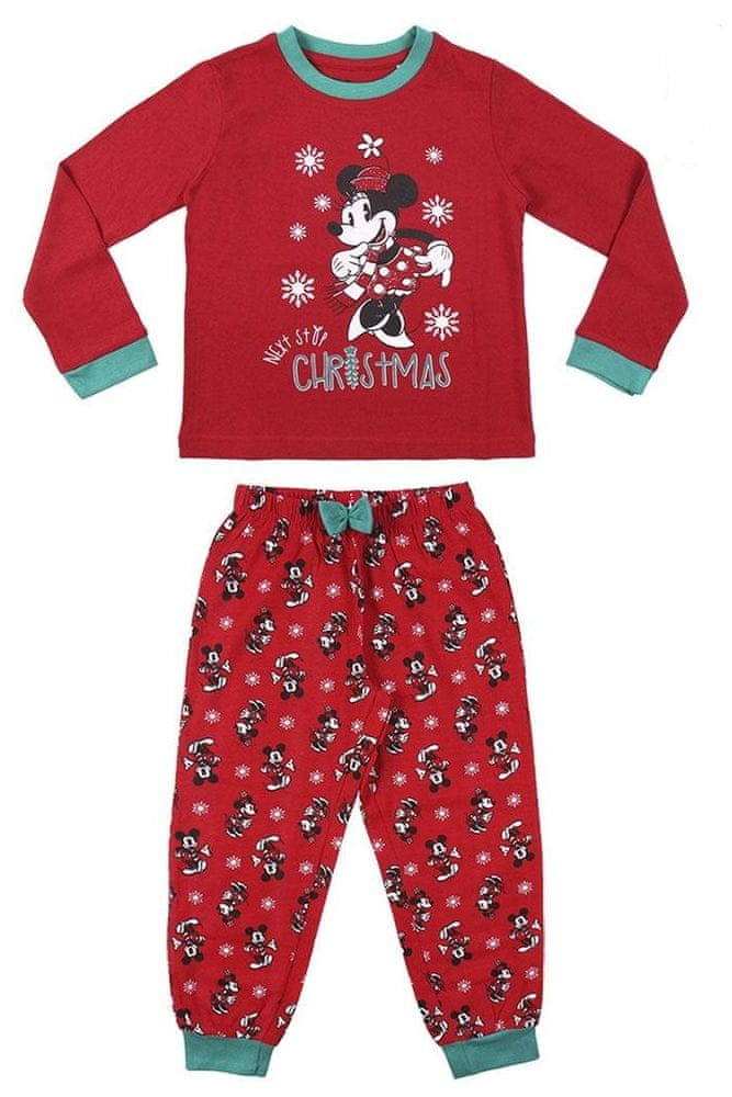 Disney dívčí pyžamo Minnie Mouse 2200008164 červená 128