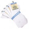 100% BAVLNA hladké jednobarevné unisex 100% bavlněné ponožky 91009 5-pack , bílá, 35-38