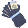 hladké jednobarevné unisex 100% bavlněné ponožky 91009 5-pack , modrá džínová, 39-42