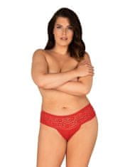 Obsessive Sexy kalhotky Blossmina panties - Obsessive 6XL/7XL červená