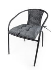 My Best Home Zahradní prošívaný podsedák na židli TRENTO color 02 antracit/tmavě šedá 42x42 cm Mybesthome