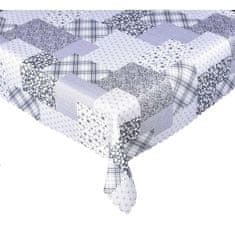 Forbyt Ubrus s nešpinivou úpravou Patchwork šedý Velikost: 120 x 155 cm