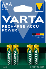 Varta Nabíjecí baterie Power 4 AAA 800 mAh R2U 56703101404