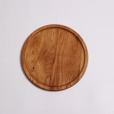 ViaWood Dělený talíř z masivního dřeva CIRCLE