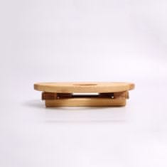 ViaWood Servírovací stůl/vinný stůl z masivního dřeva 