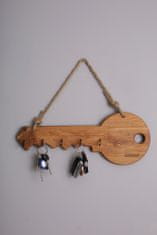 ViaWood Věšák na klíče z masivního dřeva 42x17 cm