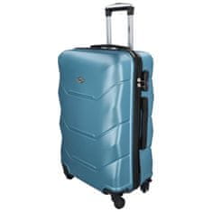 RGL Cestovní plastový kufr Sonrado vel. M, metalická modrá