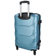 RGL Cestovní plastový kufr Sonrado vel. M, metalická modrá