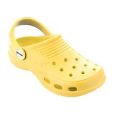 3Kamido CROCO chlapecké pantofle, dívčí pantofle, dětské pantofle, dřeváky, pantofle do bazénu, ve velikostech 24 - 36 EU, různé barvy, žlutá, 36