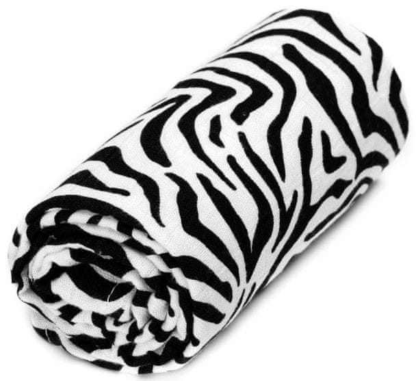 Levně T-Tomi BIO Bambusová osuška Zebra Skin