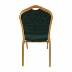 KONDELA Konferenční židle Zina 3 New - zelená/zlatá