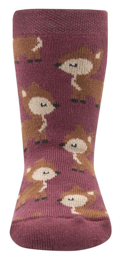 EWERS dívčí protiskluzové ponožky s kolouškem 221226 růžová 18 - 19