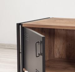 Dalenor Televizní stolek Foris, 130 cm, borovice / černá