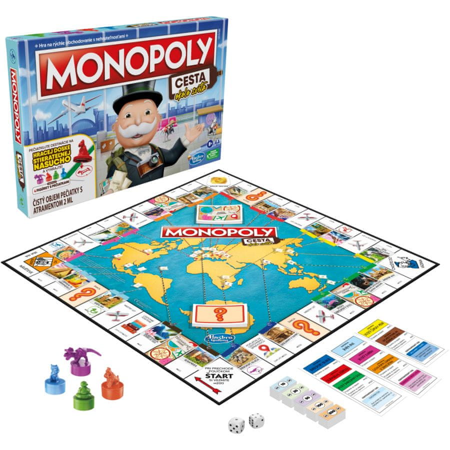 Levně Hasbro Monopoly Cesta Kolem Světa SK