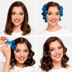 Netscroll Silikonové natáčky na vlasy pro dokonalé a dlouhotrvající lokny, bez tepla, zdravé vlasy, pro všechny typy vlasů, měkké, 20 ks, TopCurls