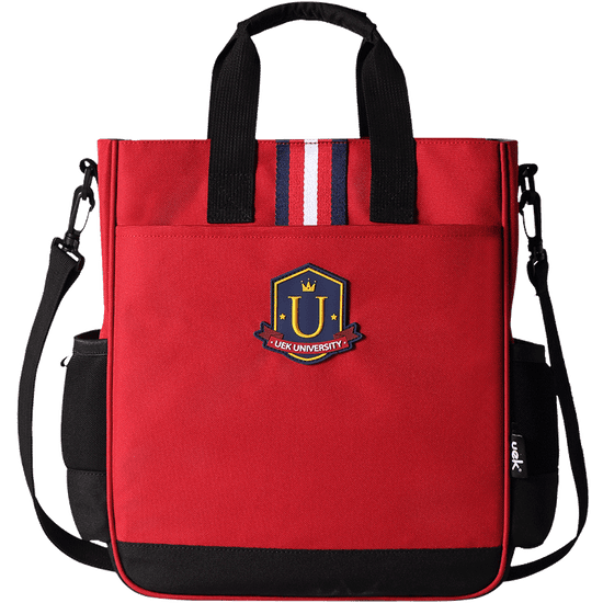 Klarion Retro červeno-černá školní taška Dolores do ruky nebo na rameno