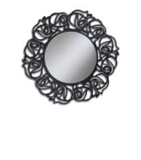Amoletto Import Kulaté zrcadlo, rám v antracitově šedé barvě