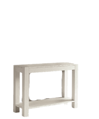 Amoletto Import Moderní konzolový stolek rýhovaný bílý