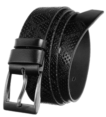 Rovicky Pánský černý kožený pásek - Rovicky