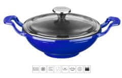 Lava Litinový wok 16 cm - modrý
