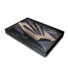 Berlingerhaus Sada Nožů s deskou 6Dílná Black Rose BH-2550