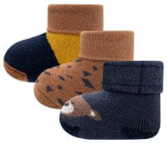 EWERS 3pack dětských kojeneckých ponožek s medvědem 205283