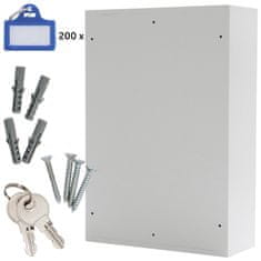 Rottner S200 EL skříňka na klíče šedá | Elektronický zámek | 38 x 55 x 14 cm