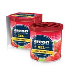Areon Gelový osvěžovač vzduchu v plechovce Areon, vůně Strawberry, obsah 80 g