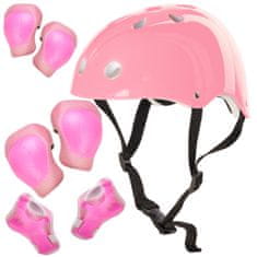 WOWO Nastavitelné chrániče helmy pro kolečkové brusle, růžové barvy