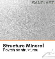 Sanplast Sprchová vanička Sanplast B-M/STRUCTURE 100x110x1,5cm černá mat 645-360-0640-59-010
