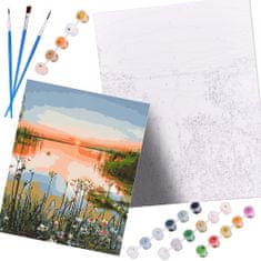 Ikonka Obraz Malování podle čísel 40x50cm jezerní krajina