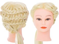 Ikonka Kadeřnické školení hlava přírodní blond vlasy