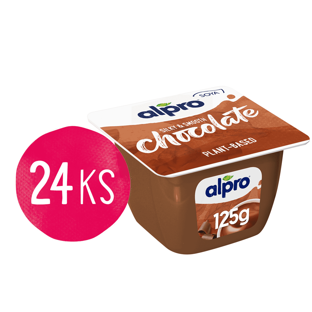 Levně Alpro Sójový dezert s čokoládovou příchutí 125g 24 ks