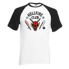 Grooters Pánské tričko Stranger Things - Hellfire Club, černý rukáv Velikost: XL
