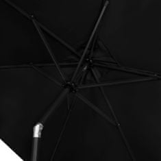 VONROC VONROC Slunečník Rapallo Prémium 200x300cm - Odolný slunečník - Naklápěcí - Látka odolná proti UV záření - Antracit/Černý - Včetně obalu