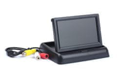 AMIO Sada parkovací asistent TFT02 4,3" s kamerou HD-308-LED 4 senzory černá vnitřní