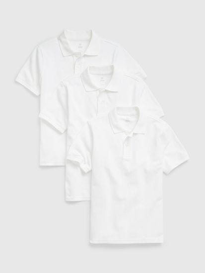 Gap Dětská polo trička uniform organic, 3ks
