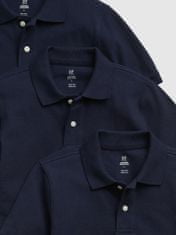 Gap Dětská polo trička uniform organic, 3ks S