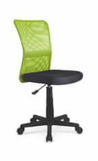 Dětská židle na kolečkách DINGO – bez područek, zelená