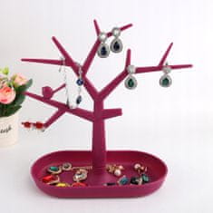 Korbi Stojan na šperky, organizér na strom, růžová