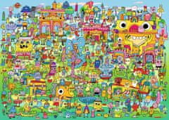 Heye Puzzle Doodle Village 1000 dílků