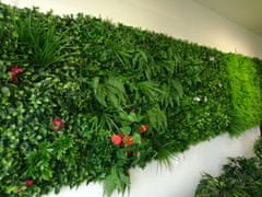 STUDIOGREEN Umělá živá zelená stěna ANTHURIUM, 100 x 100cm
