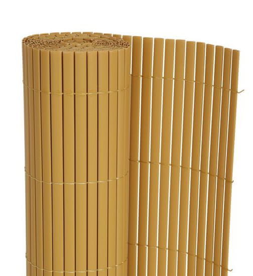 STUDIOGREEN Plot z umělého bambusu BAMBUS OKROVÁ , role výška 1m x šířka 3m, 3m2