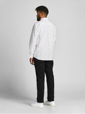 Jack&Jones Plus Pánská košile JJEOXFORD Slim Fit 12190444 White PLUS SIZE (Velikost 5XL)