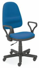 Kancelářská otočná židle BRAVO — látka, modrá