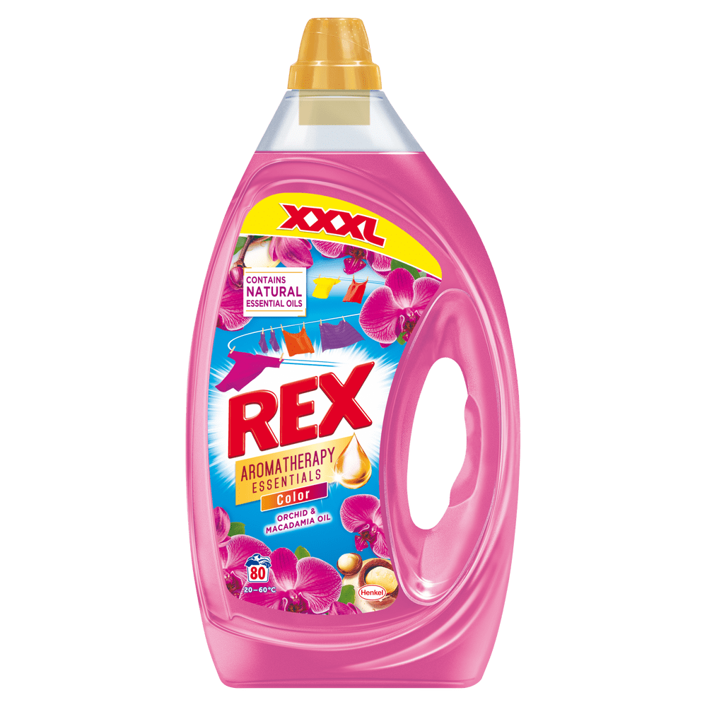 Rex Prací gel Orchid & Macadamia Oil 80 praní, 4 l