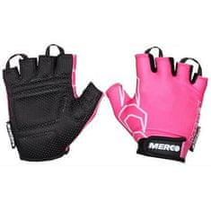 Merco BG Gel 02 cyklistické rukavice růžová-černá Velikost oblečení: XS