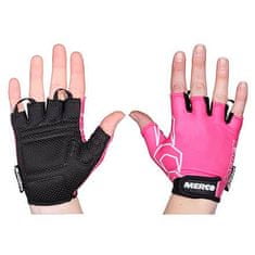 Merco BG Gel 02 cyklistické rukavice růžová-černá Velikost oblečení: XS