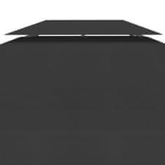 Petromila Dvojitá střecha na altán 310 g/m² 4 x 3 m černá